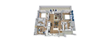 3 Bed 2 Bath Floor Plan at Avilla Buffalo Run, Colorado, 80022