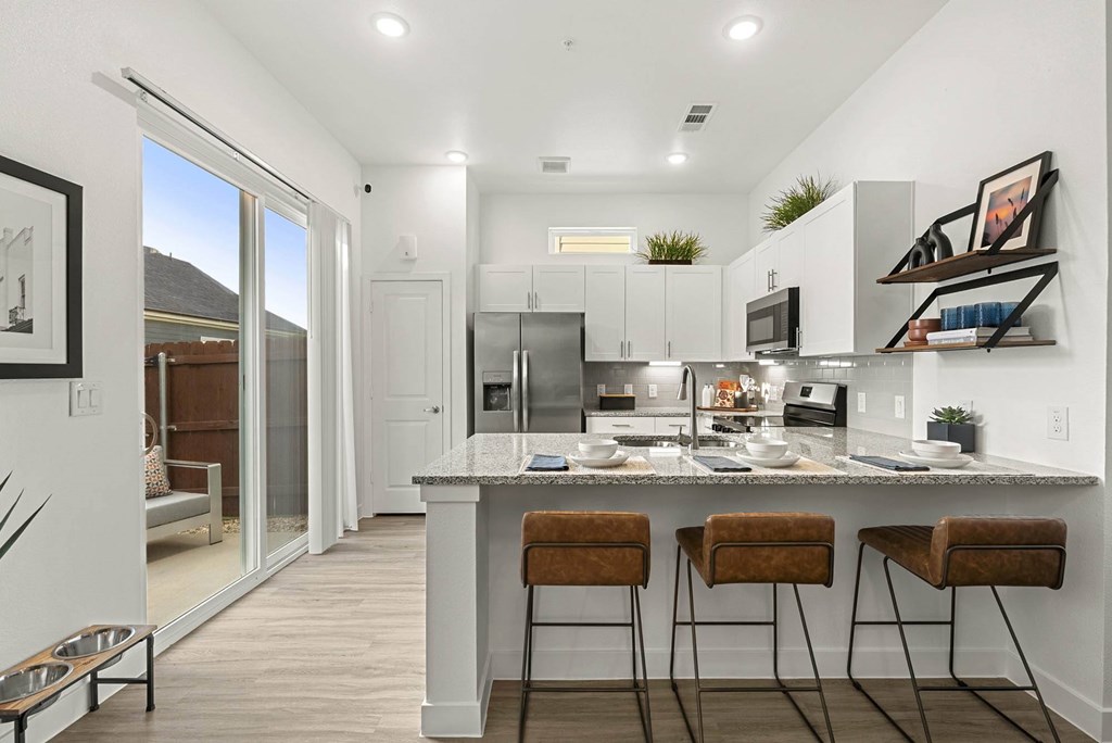 Gourmet Kitchen with Island at Avilla Railhead, Cleburne, TX 76033