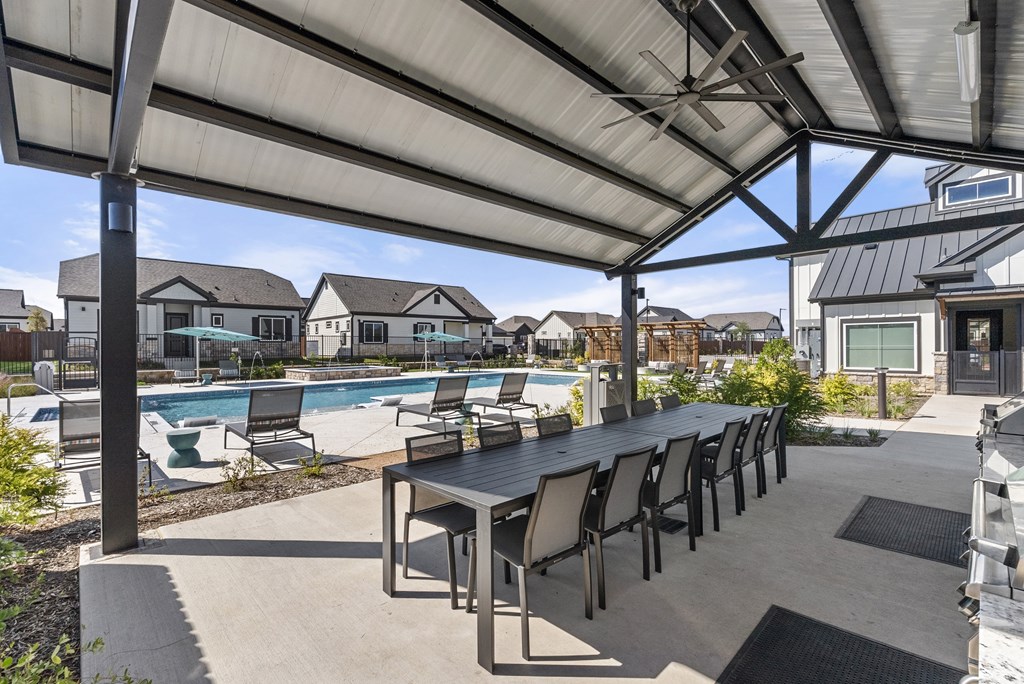 Outdoor Lounge + Grill Area at Avilla Railhead, Cleburne, TX 76033
