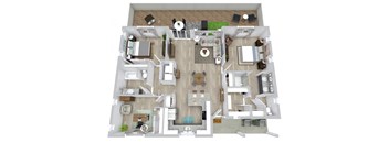 3 bed 2 bath floor plan at Avilla Vista Norte, Phoenix, AZ 85087