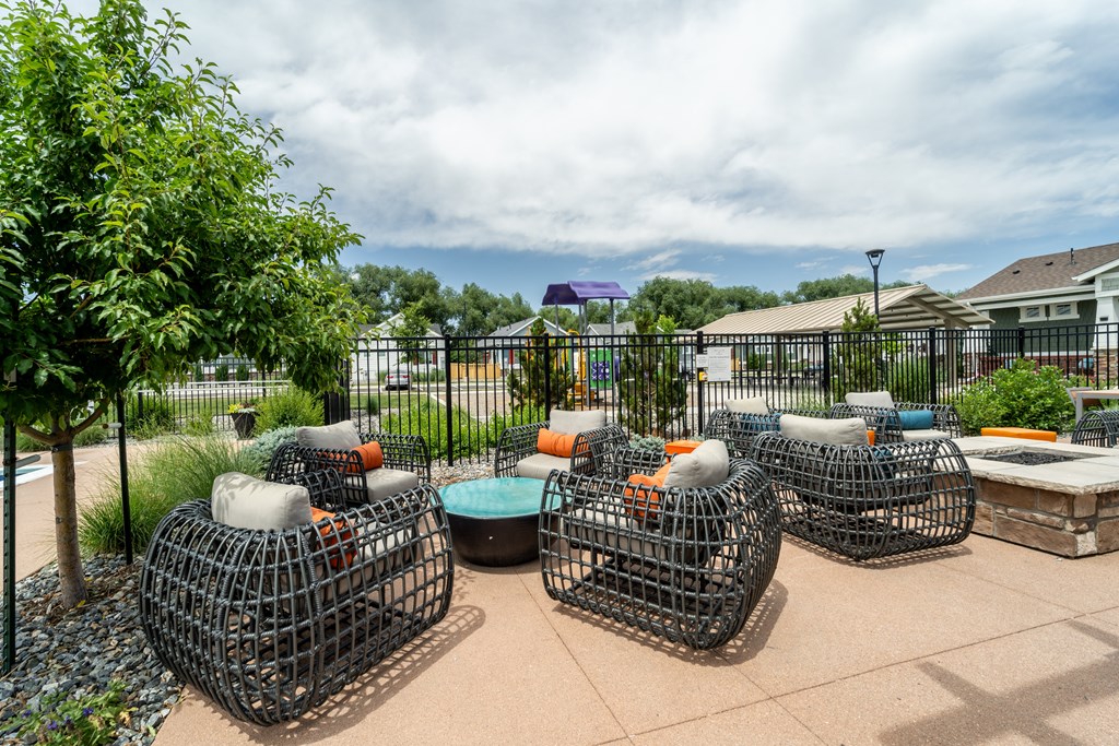 Entertain guests at our lounging area at Avilla Eastlake in Thornton, CO.
