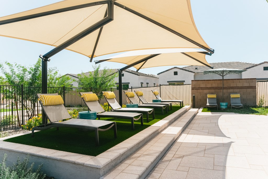 Relax on our poolside lounge area at Avilla Canyon, Phoenix, 85085