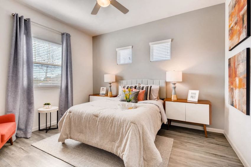 Bedroom With Expansive Windows Bedroom With Expansive Windows at Avilla Northside, McKinney, Texas