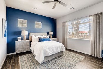 Bedroom With Expansive Windows at Avilla Buffalo Run, Commerce City, 80022 - Photo Gallery 8