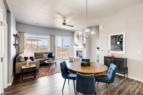 Dining Room & Living Room at Avilla Buffalo Run, Commerce City, CO