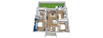 The Retreat Floor Plan at Avilla Towne Center Apartments, Princeton, TX, 75407