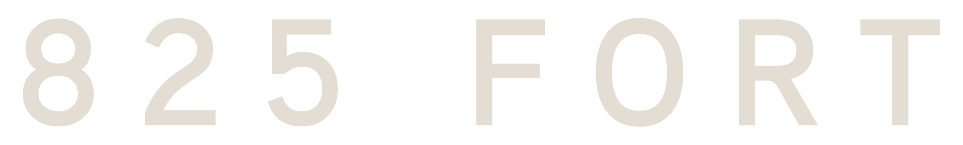 The image displays the numbers 8, 2, 5, and the letters F, O, R, T in white on a green background.