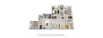 3 bed 3 bath at The Fountains Apartments, Pensacola