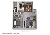1 Bed 1 Bath Floor plan 1 Bed 1 Bath Floor plan at The Ponds of Naperville, Naperville, IL