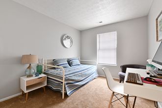 Spacious second bedroom (2 bed) at Oak Run Apartment Homes, Columbus, OH, 43228