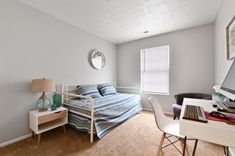Spacious second bedroom (2 bed) at Oak Run Apartment Homes, Columbus, OH, 43228 - Photo Gallery
