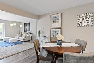 A cozy and comfortable dining and living area at The Ponds of Naperville, Illinois, 60565