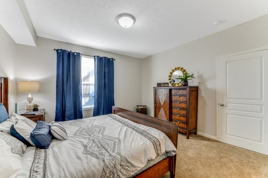 Master bedroom with large window for natural light at The Reserves of Thomas Glen, Shepherdsville, KY, 40165