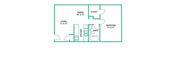 Miami Hills One Bedroom One Bath