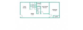 Miami Hills Two Bedroom One Bath