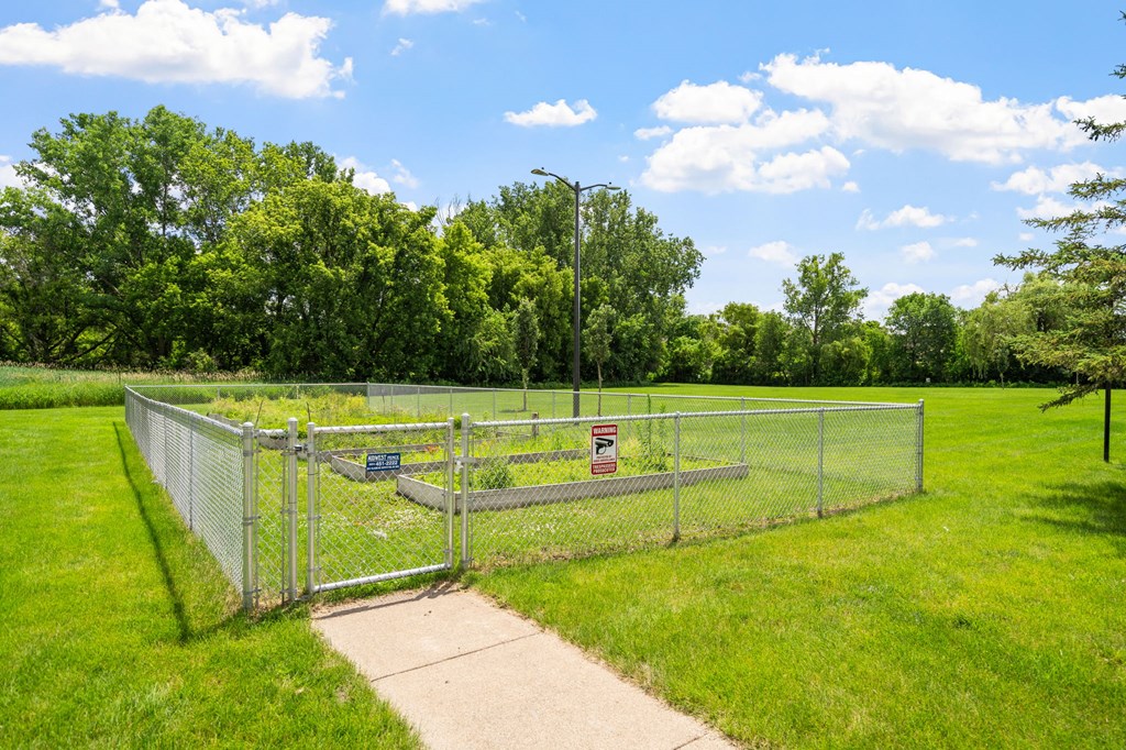 the gate into the dog park is closed
