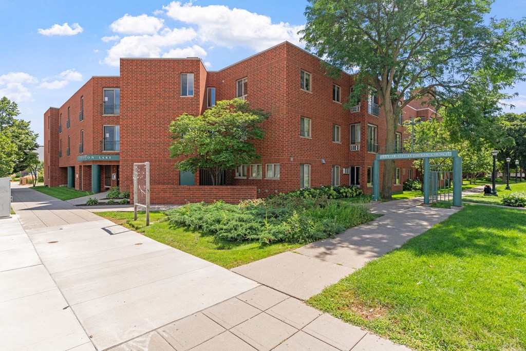 Exterior of a brick building