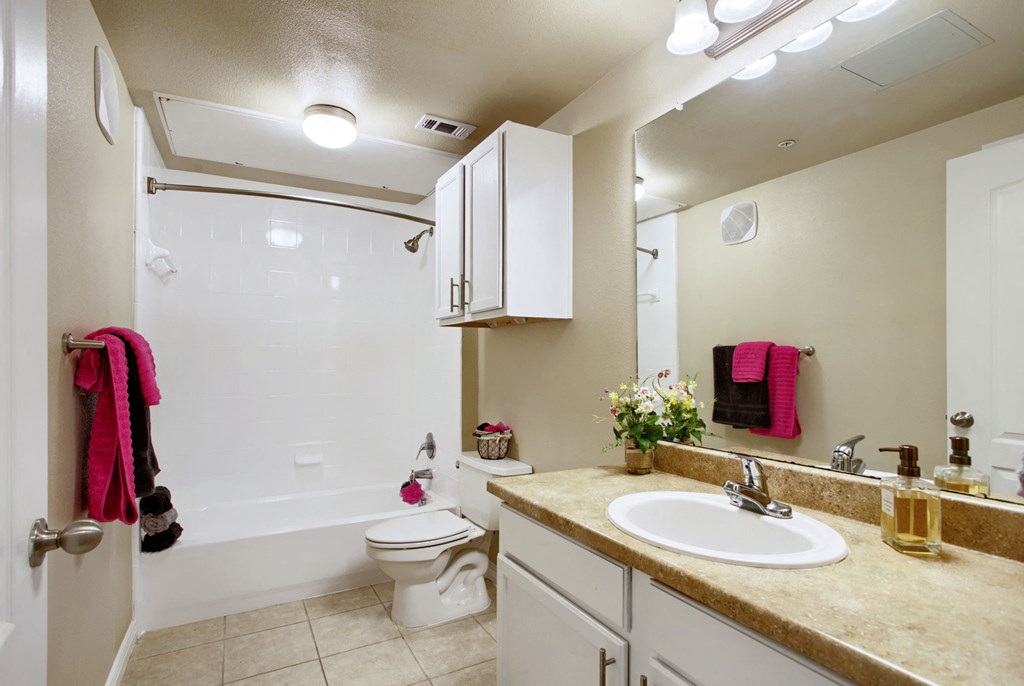 a bathroom with a toilet sink and bathtub