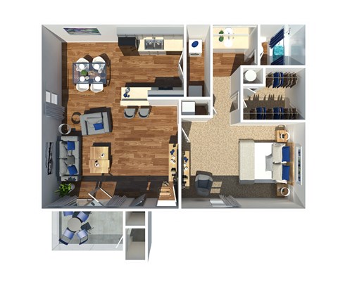 One Bedroom Waverly at Horn Lake