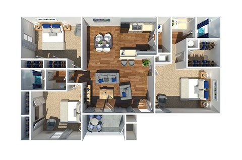 Three Bedroom Waverly at Horn Lake