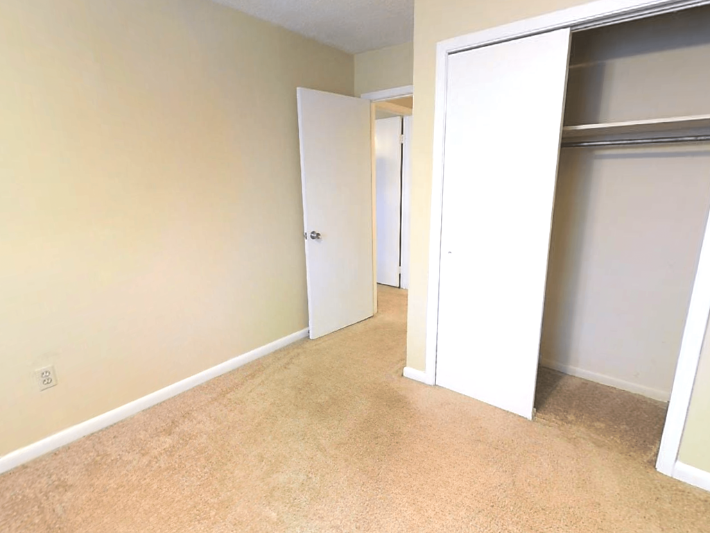 bedroom with closet space