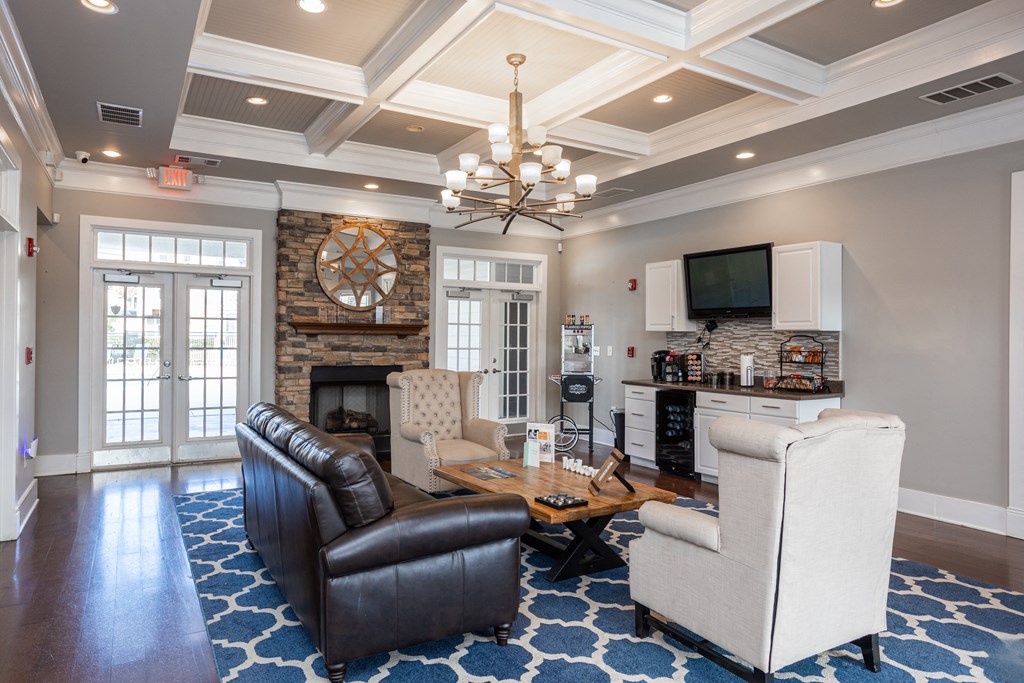 the preserve at ballantyne commons living room and kitchen