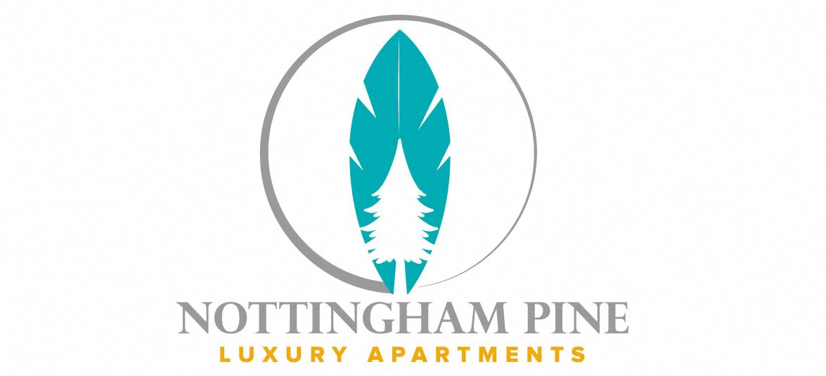 The image is a logo for Nottingham Pine Luxury Apartments.