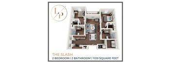 a1 floor plan  the slush  2 bedroom  1122 square feet