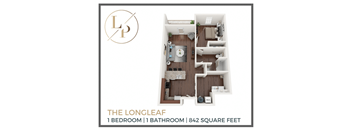 a floor plan of a 1 bedroom 1 bathroom floor plan with a 1120 sq