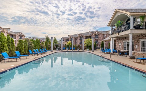 the swimming pool at our apartments