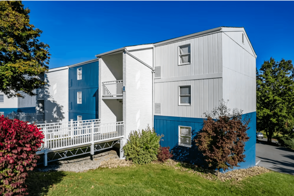 ramp to apartments at Bon Vista
