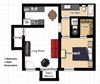 1 Bedroom, 1 Bathroom