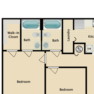2 Bedroom With Solarium