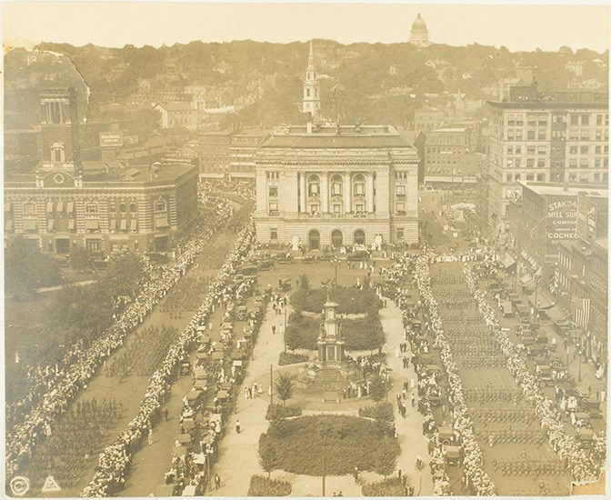 1917 parade, Kennedy Plaza