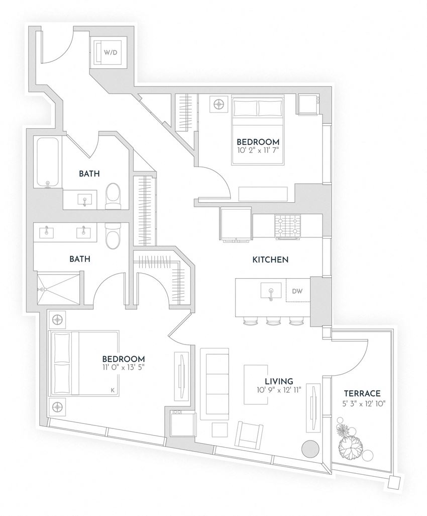 floor plan x12 - Avra West Loop