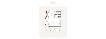a floor plan of a home with a bedroom and a living room