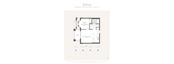 a floor plan of a home with a bedroom and a living room