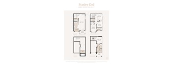 the floor plan of the stanley end residences