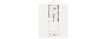 A floor plan for a 1 bedroom 1 bathroom apartment sized at 558 square feet.
