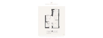 a typical floor plan of a 1 bedroom apartment