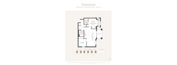 a floor plan of a bedroom apartment