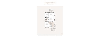 a floor plan of a bedroom apartment