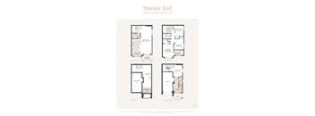 the floor plan of the stanley end residences