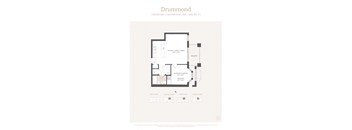 a typical floor plan of a bedroom apartment