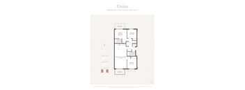 a floor plan of a bedroom apartment
