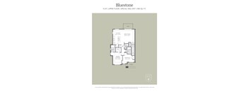 A floor plan for a Bluestone special end unit at 1195 SQ. FT.
