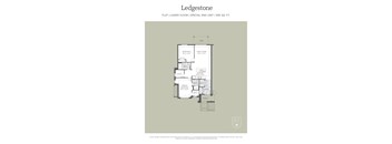 A floor plan for a special end unit in a building.