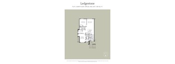 A floor plan for a special end unit in a building.