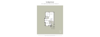 A floor plan for a special end unit in a building.