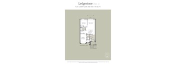 A floor plan for a Ledgestone apartment on the second floor.